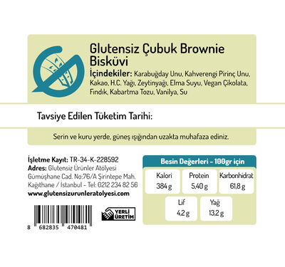 GUA Çubuk Brownie 50g