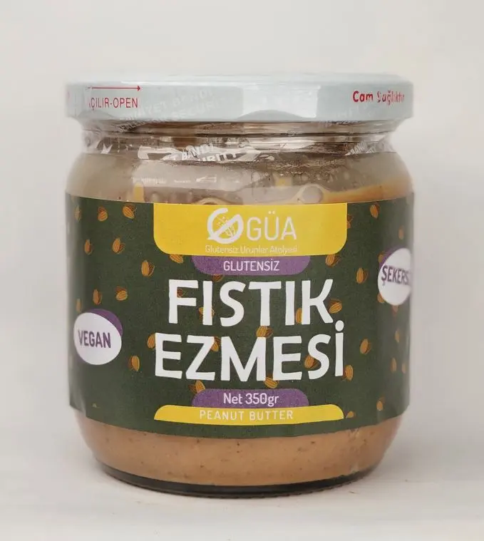 Glutensiz Ürünler Atölyesi - GUA Fıstık Ezmesi Parçacıklı 350g