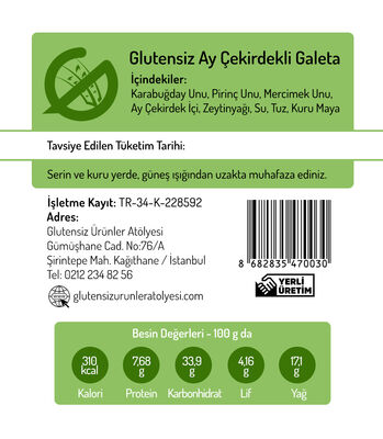 GUA Galeta - Ayçekirdekli 100g