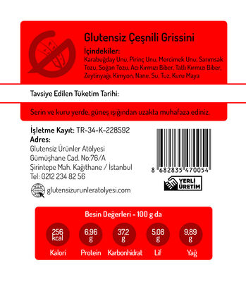 GUA Grissini - Çeşnili 80g