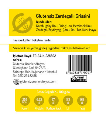 GUA Grissini - Zerdeçal 80g