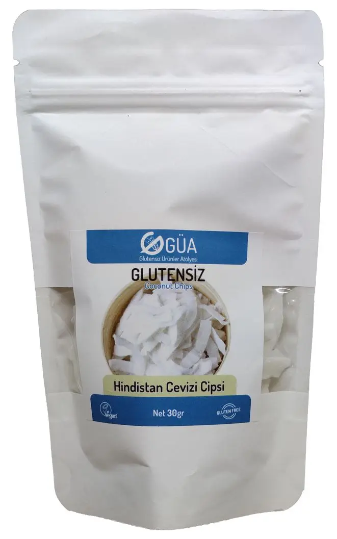 Glutensiz Ürünler Atölyesi - GUA Hindistan Cevizi Cipsi 30g (Ketojenik)